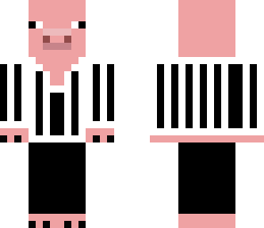 soccer referee pig