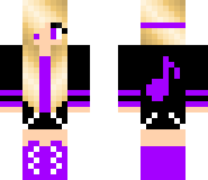 purple music girl