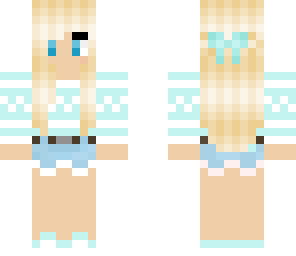 cute blue bow girl