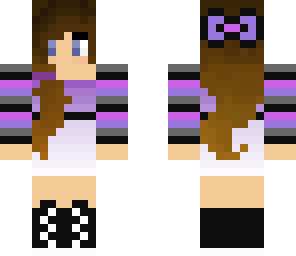 purple dressed girl