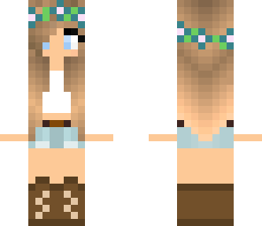 blonde spring girl
