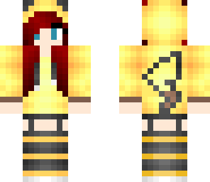 pika with red hair