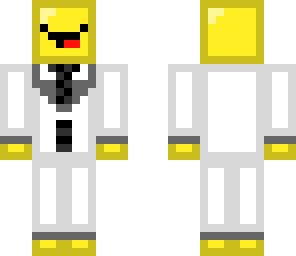 gold derp in white suit