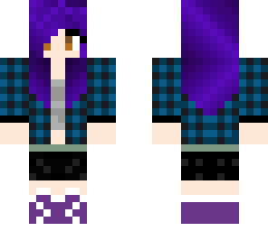 purple hair girl