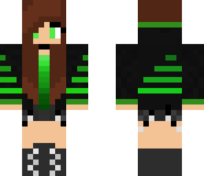 cool vibe green girl