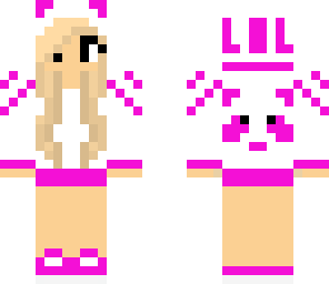 magenta panda girl
