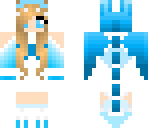dragon girl blue