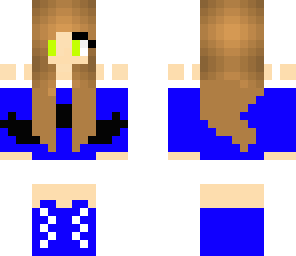blue  moustache girl