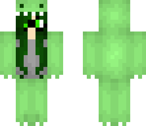 green dino girl with glasses