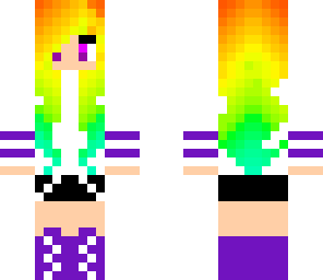 purple rainbow girl