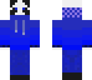 blue hoodie panda