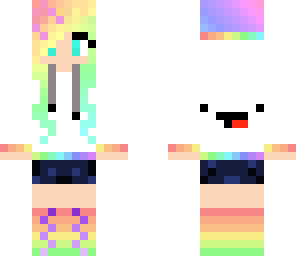 cute rainbow girl derp