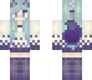 kawaii wolf girl with tail edit