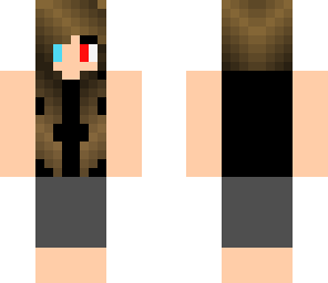 red and blue female twin