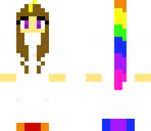 rainbow unicorn girl