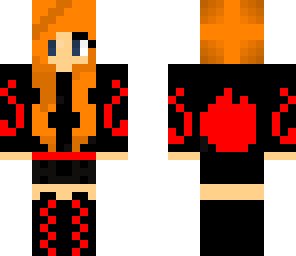 firery flame girl