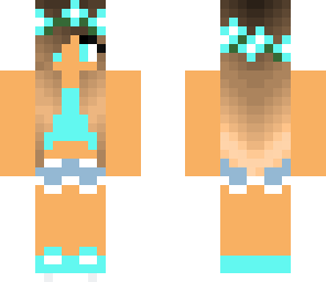 neon blue girl