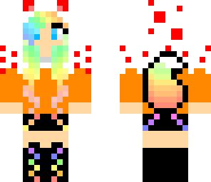 birthday rainbow wolf girl