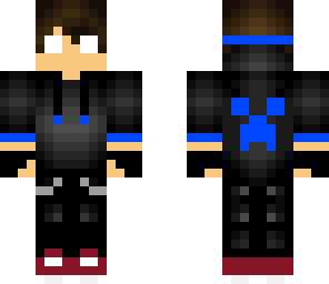 blue and red herobrine teen
