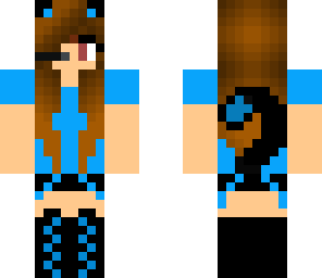 upgraded and blue catgirl