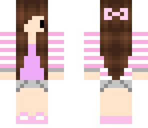 derp girl with a bow on the back