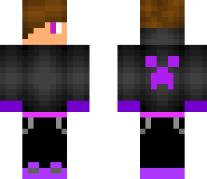 black and purple hoodie