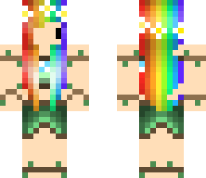 elf with rainbow hair