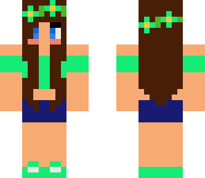 seafoam green girl