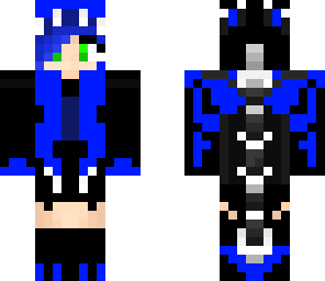blue scale dragon girl