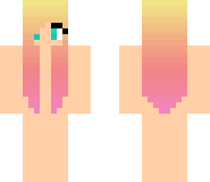 blonde pink ombre skin base
