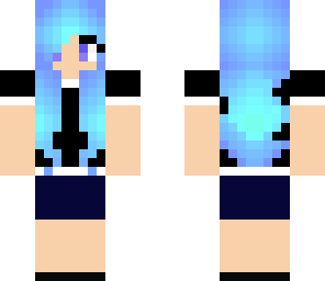girl with blue hair