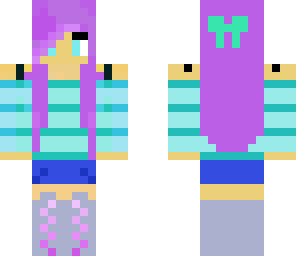 girl with purple hair