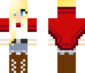 blonde girl with jean shorts
