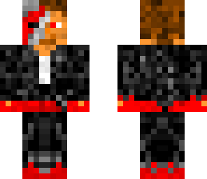 cyborg with blood