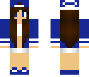 blue skate girl