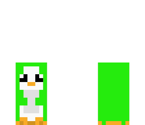 cute green penguin