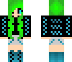 green hair girl