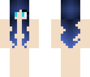 navy hair girl template