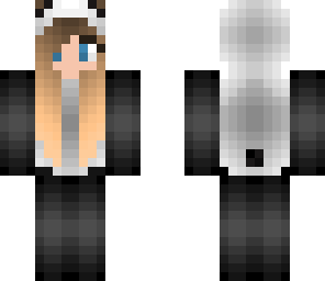 panda girl with obre hair