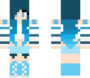 blue girl cutie