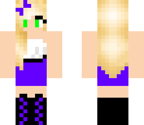 cute purple girl