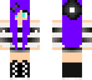 cute purple hipster girl