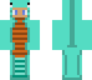 blue fish suit