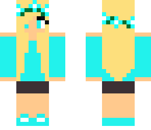 teal flower girl