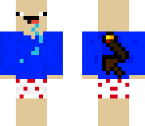 noob with shovel or pickaxe and torch