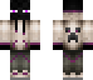 endermen in a creeper jacket