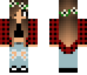 grunge girl with brown eyes