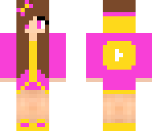 gold and pink youtube girl
