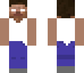 herobrine with a tank top