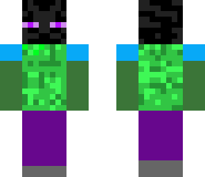 enderman zombie and creeper fusion